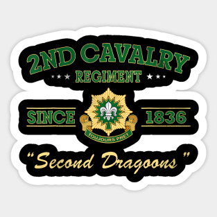 2Nd Cavalry Regiment Veteran Military Father Day Sticker